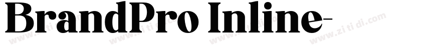 BrandPro Inline字体转换